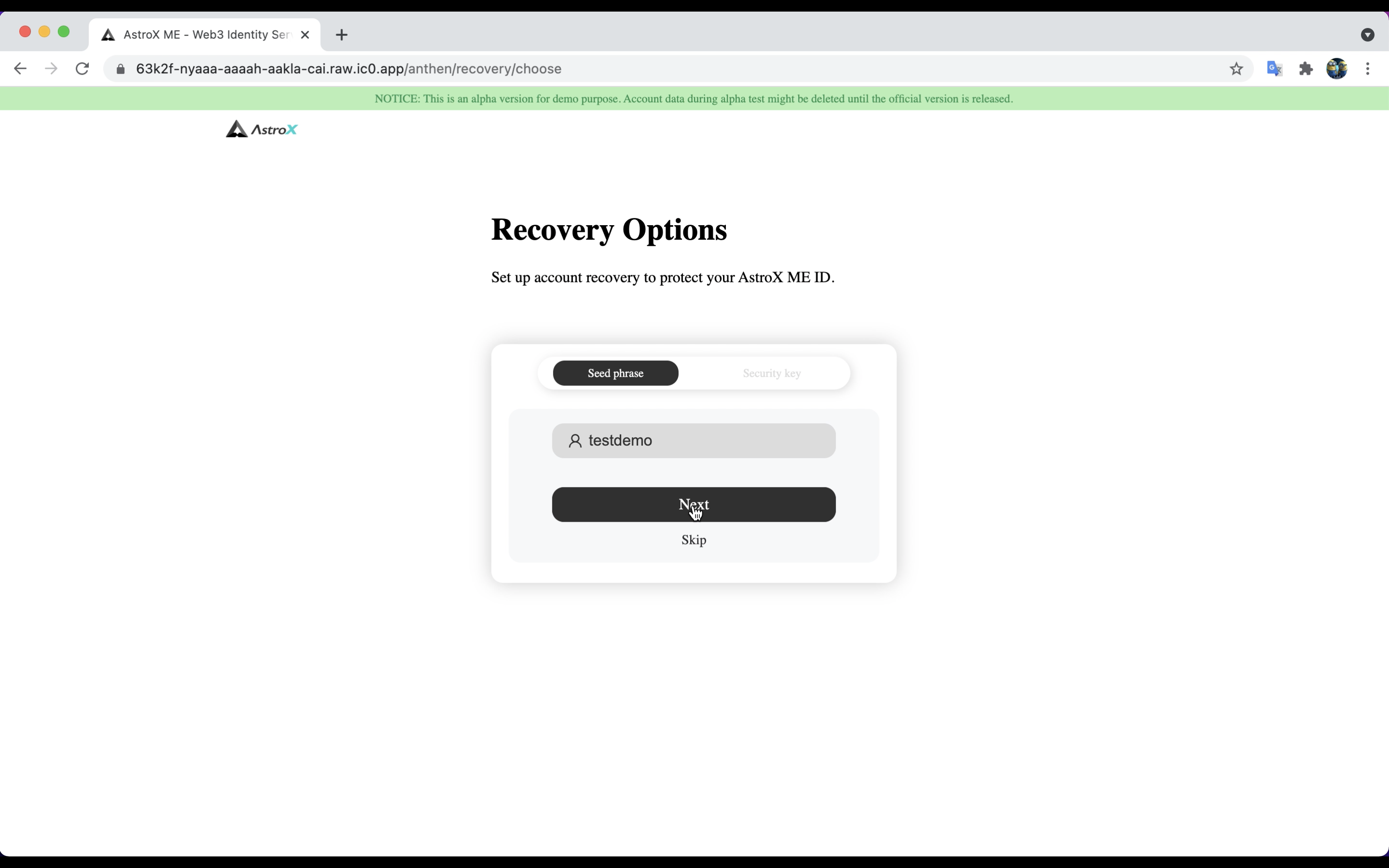 homepage